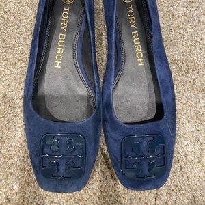 Tory Burch blue flats